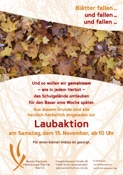 Laubaktion Herbst 2025
